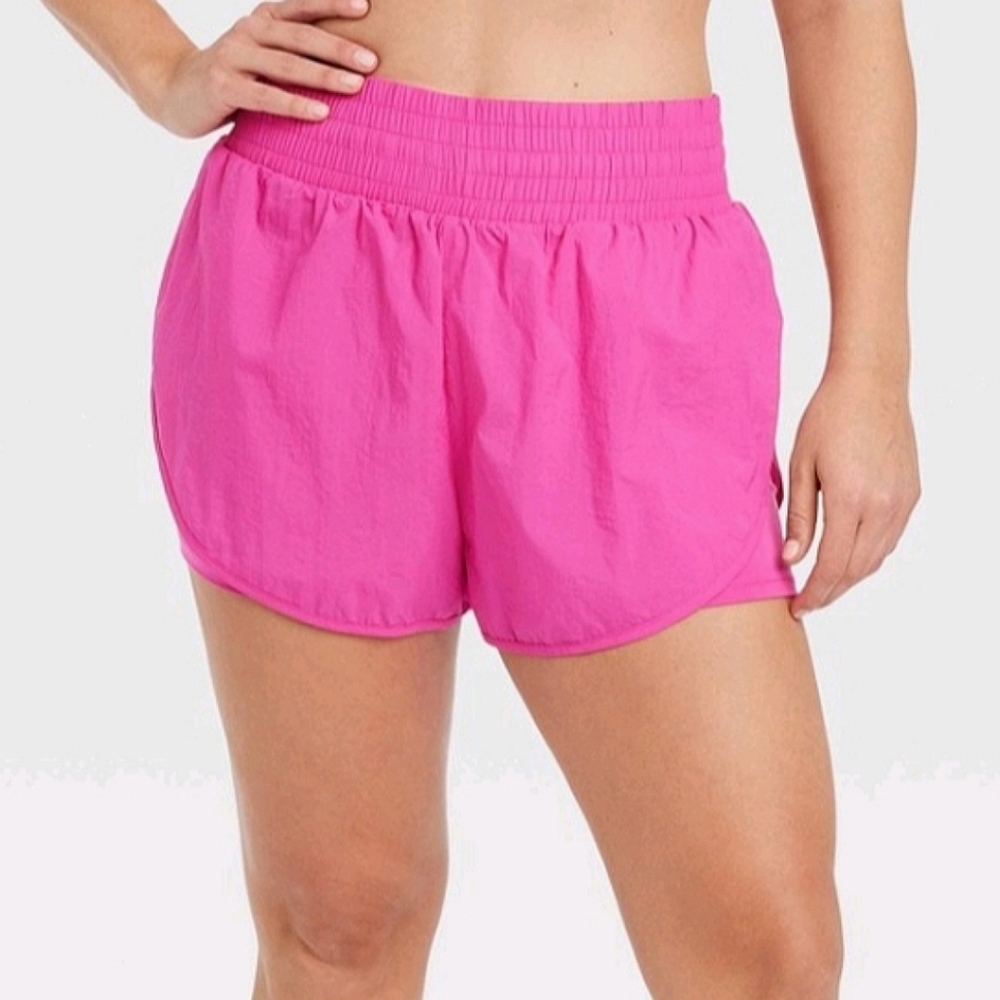 Women's Vibrant Pink Translucent Tulip Shorts 3.5" All in  Motion Size XL NWT